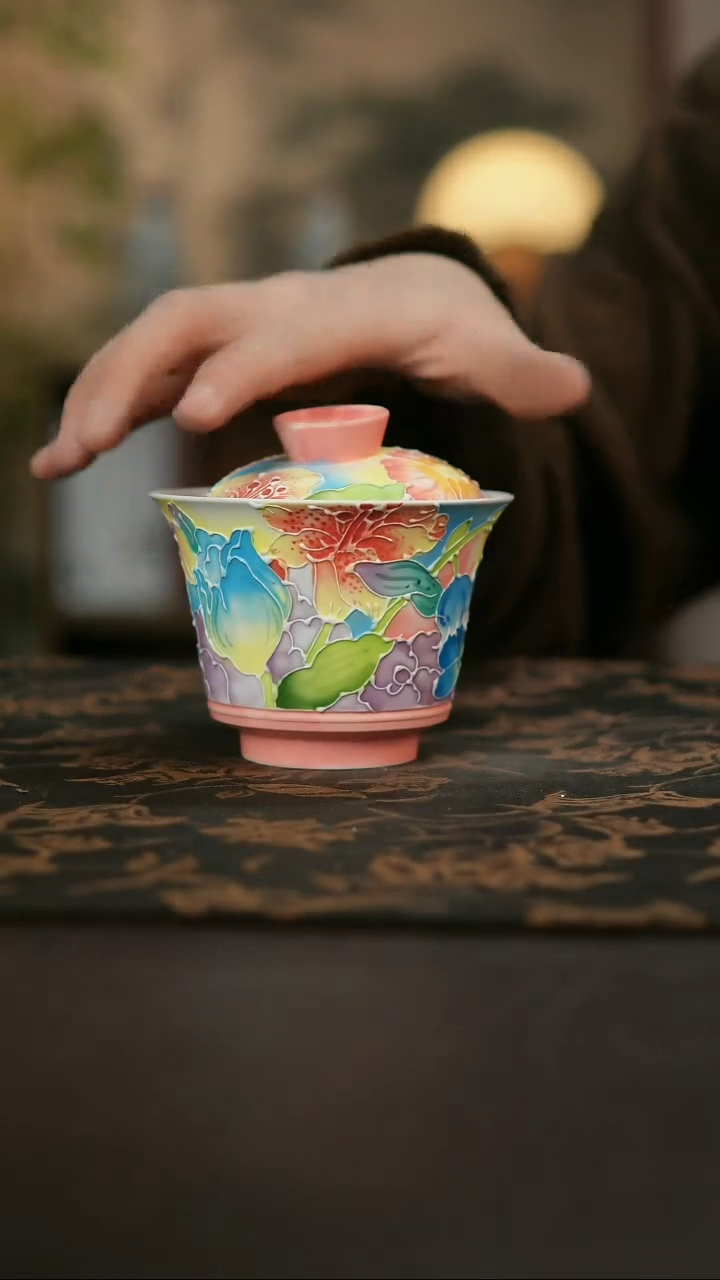 景德镇陶瓷杯碗柴烧多人