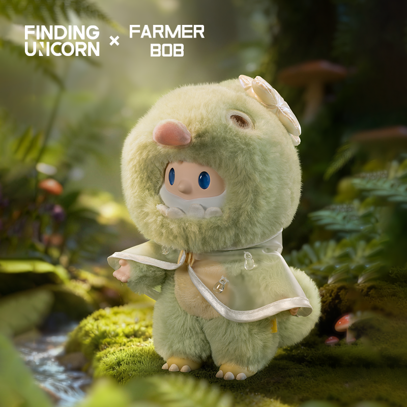 寻找独角兽FARMER BOB变色龙BOB搪胶毛绒挂件吊卡