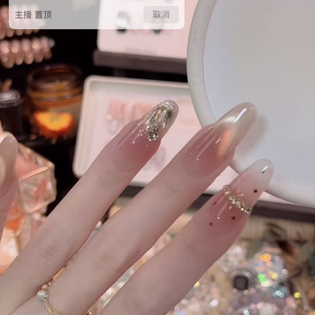 露露波点- painted clear bow 纯手工穿戴甲 10片装