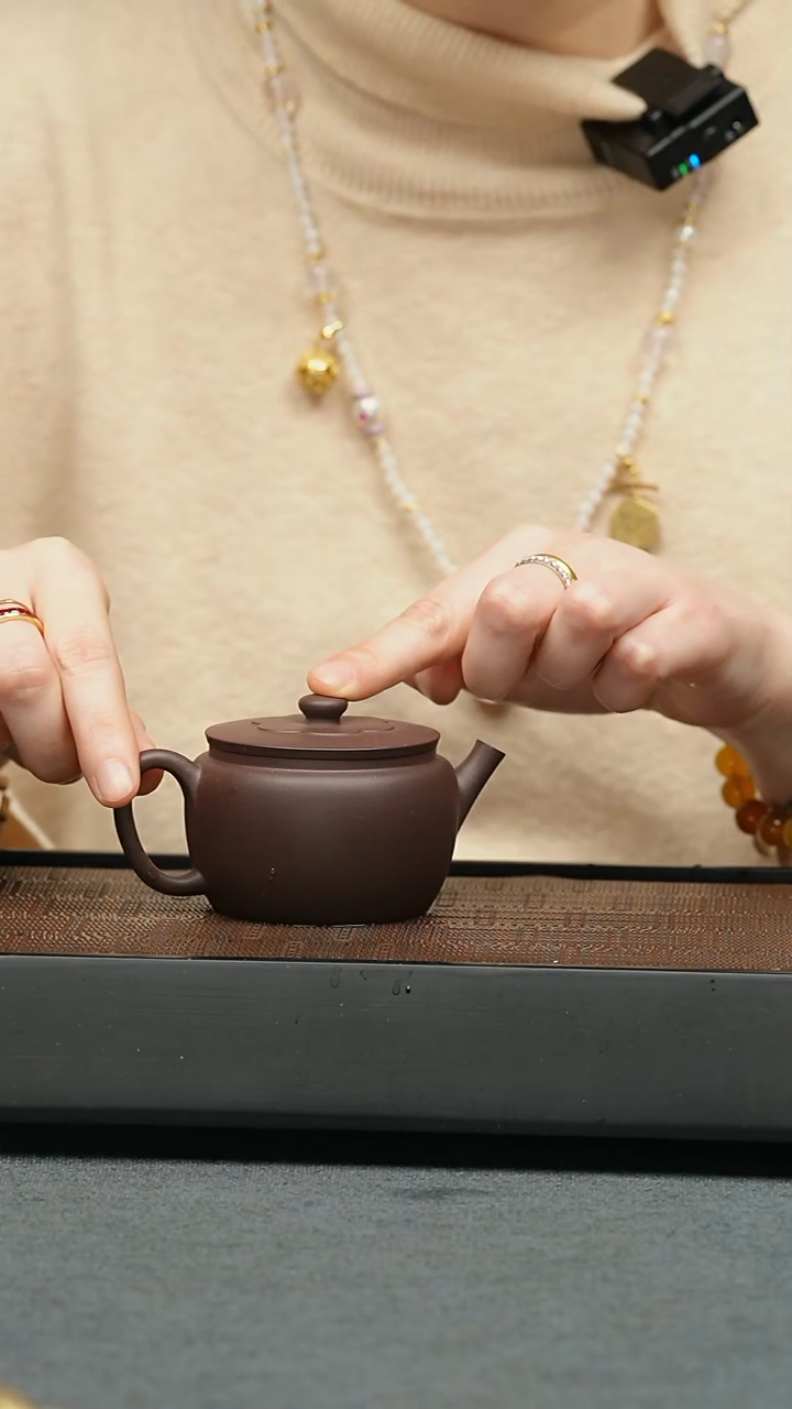 【闪购商品】紫砂茶壶五堂 莲意120cc-光