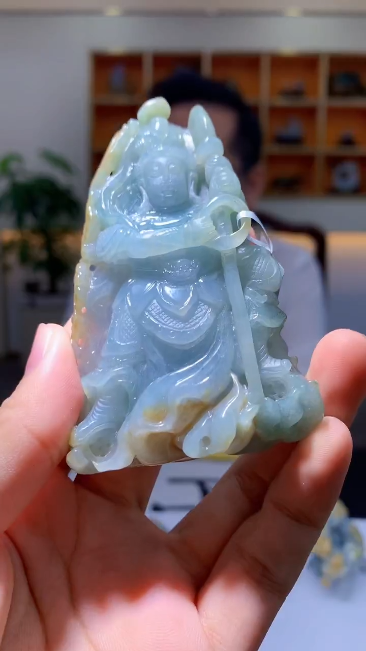 定制翡翠未镶嵌1032hm-毛货挂件38