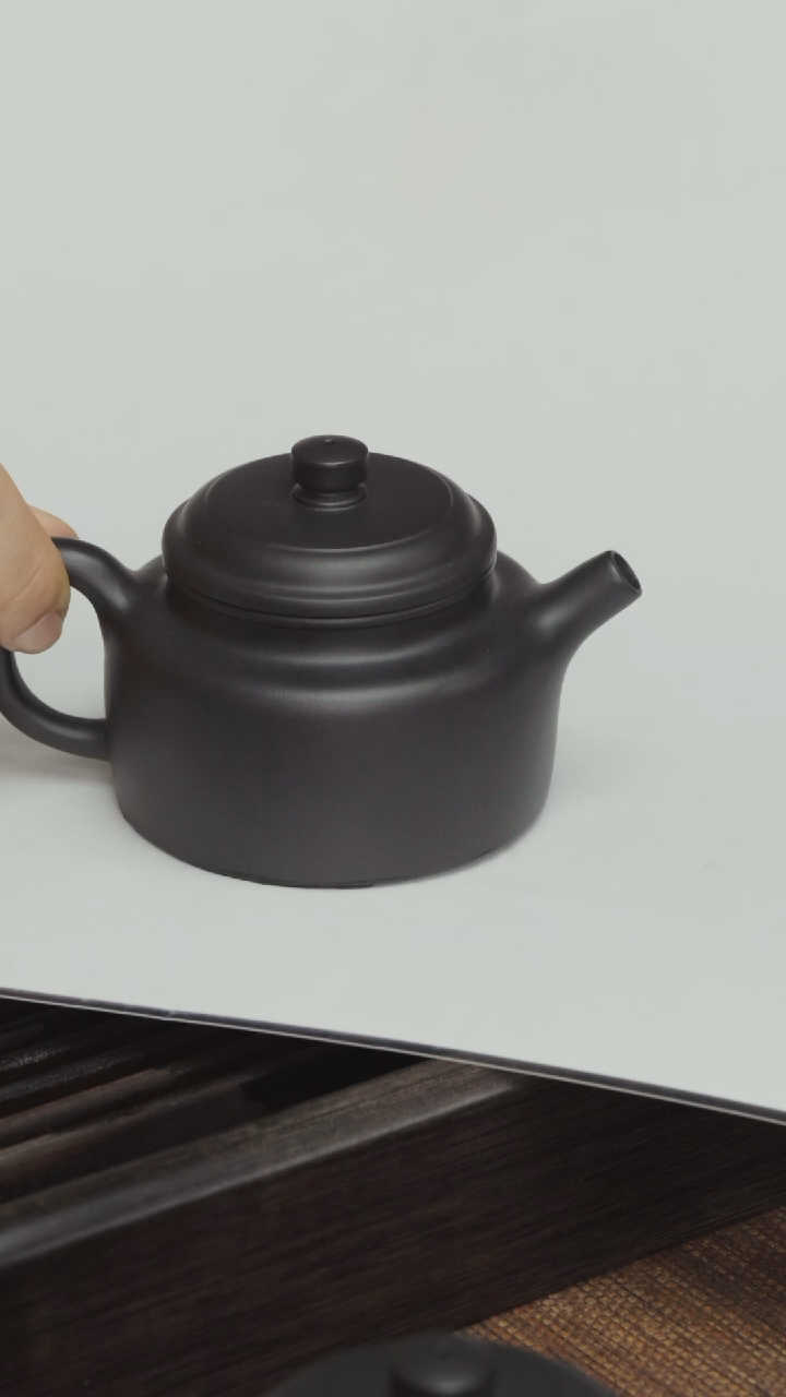 【闪购商品】紫砂茶壶紫泥-150cc德钟-还原烧