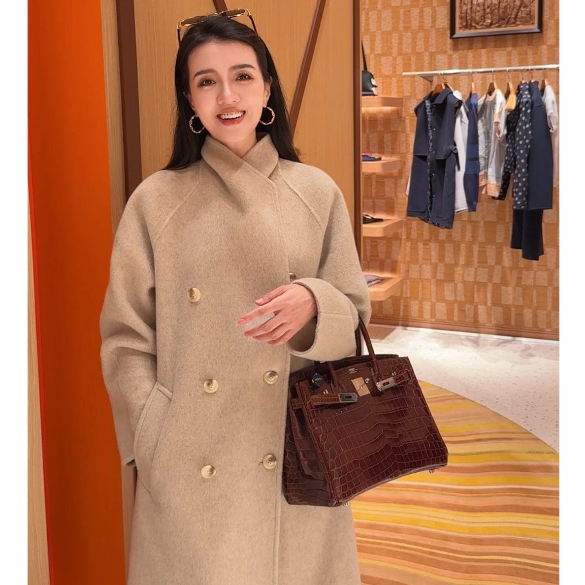 【新生大衣】N°28羊绒新年大衣2025冬毛呢轻奢过年外套女8855A1D818