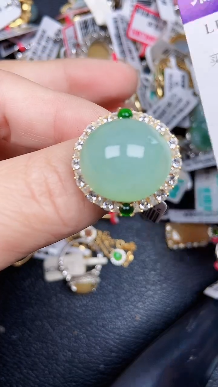 颈饰银S925镶嵌翡翠1806