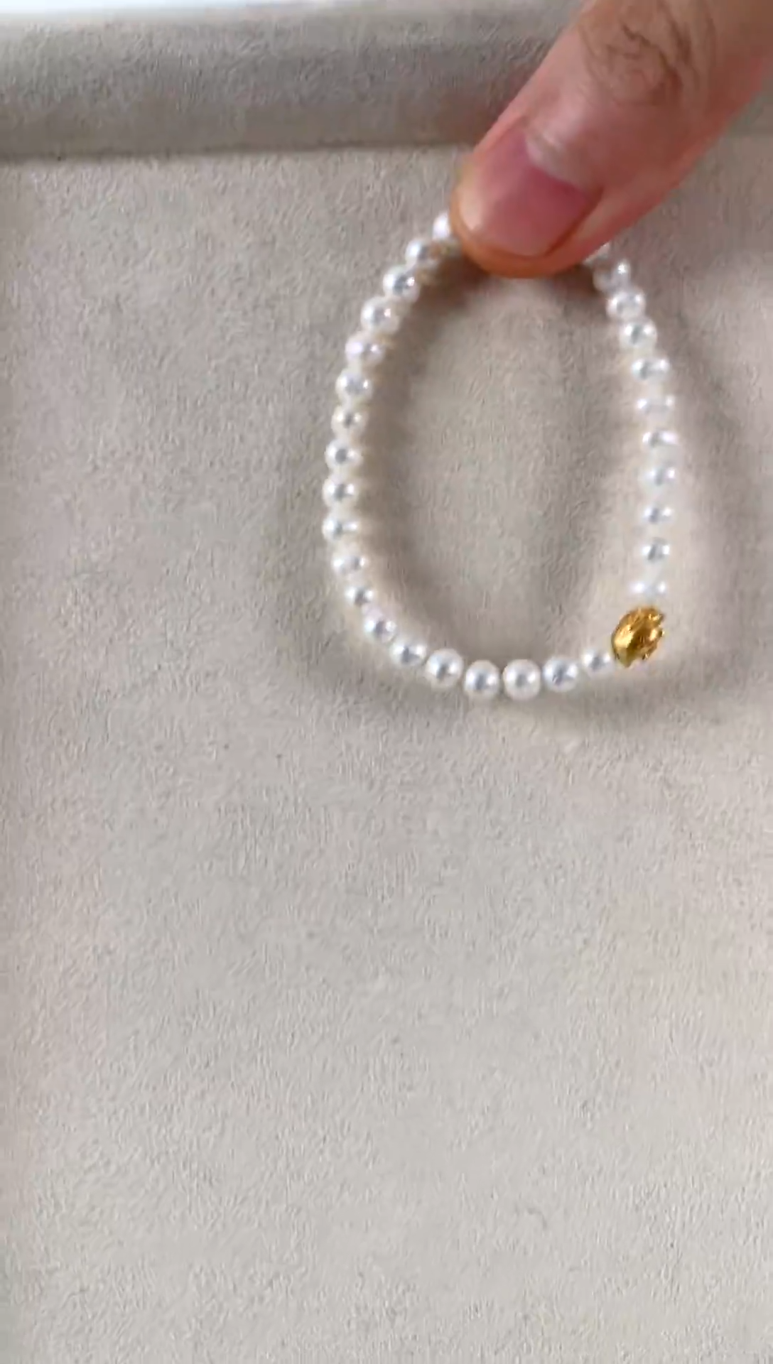银S925镶嵌手镯淡水珍珠淡水手串