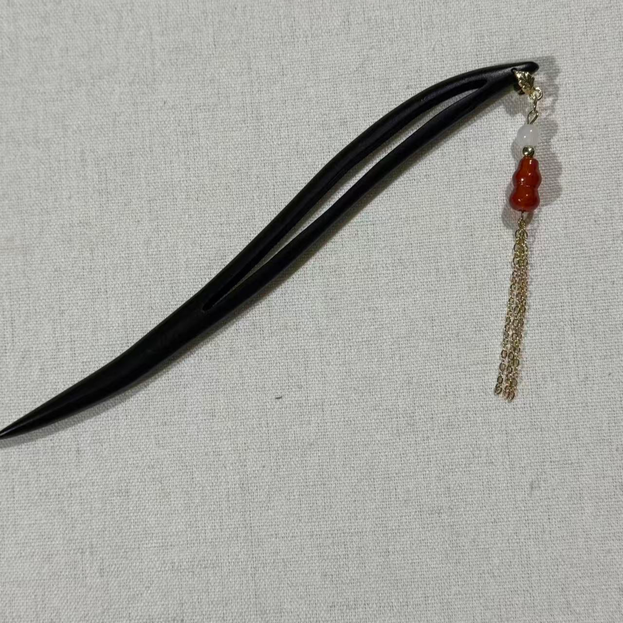 古风木制百搭葫芦发簪