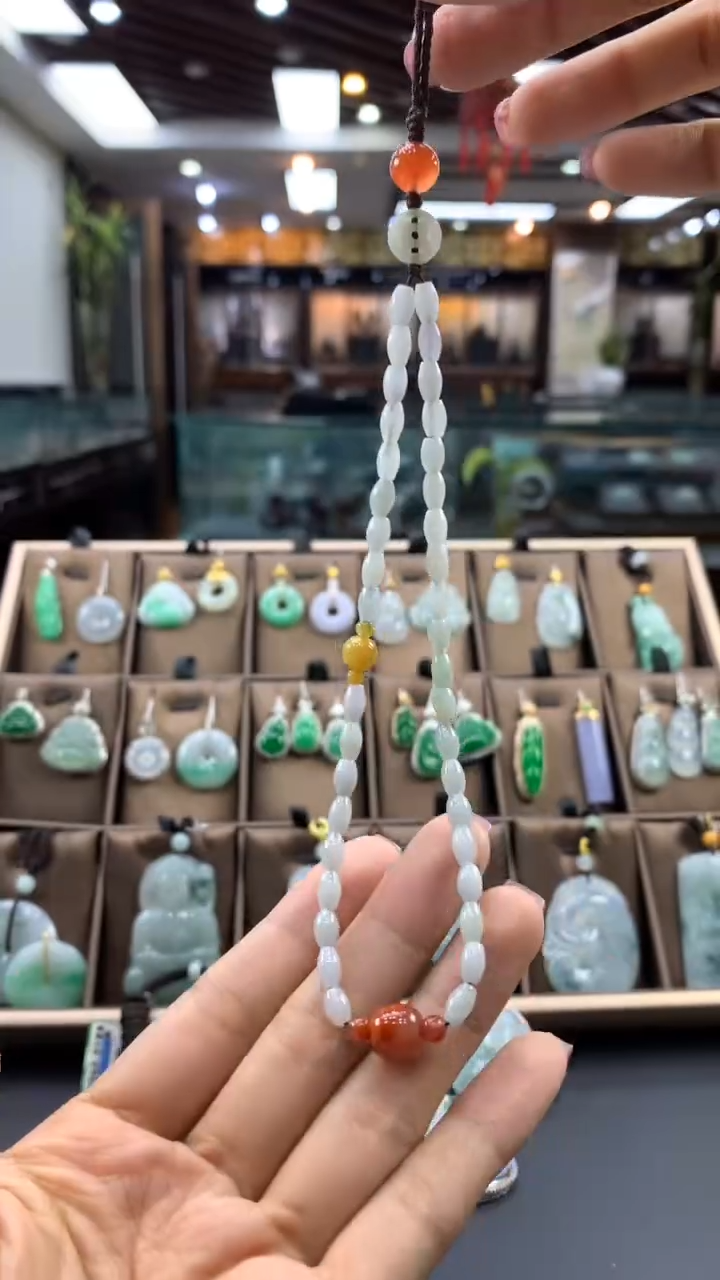 翡翠挂件未镶嵌手机挂