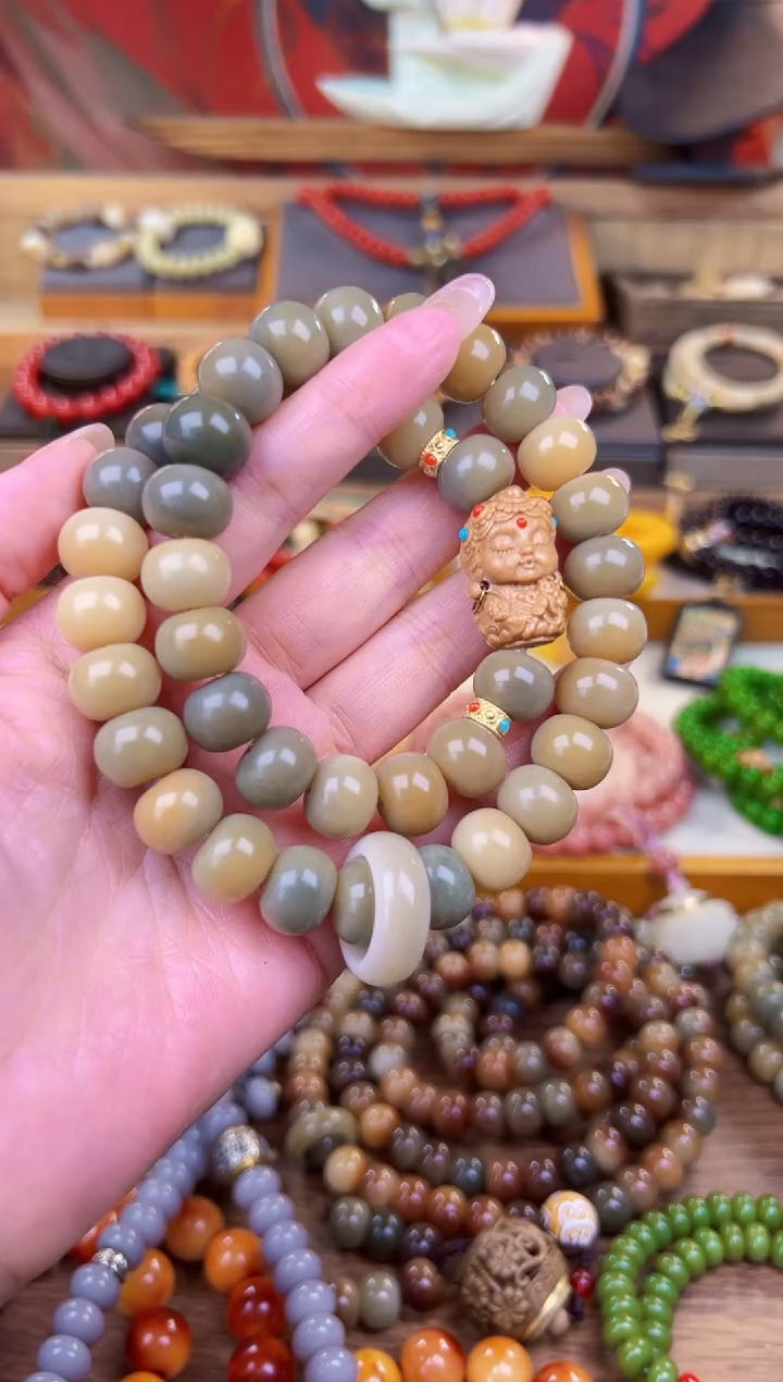 【闪购商品】菩提根/象牙果手串青芒度母双圈