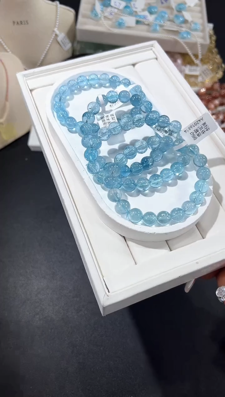 未镶嵌托帕石手串3b多样性发其一【1条】默认微瑕10mm