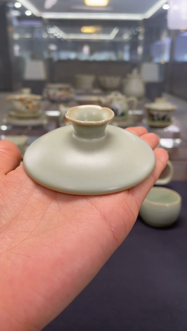 【闪购商品】周泽堂粉青六合盖碗-盖子