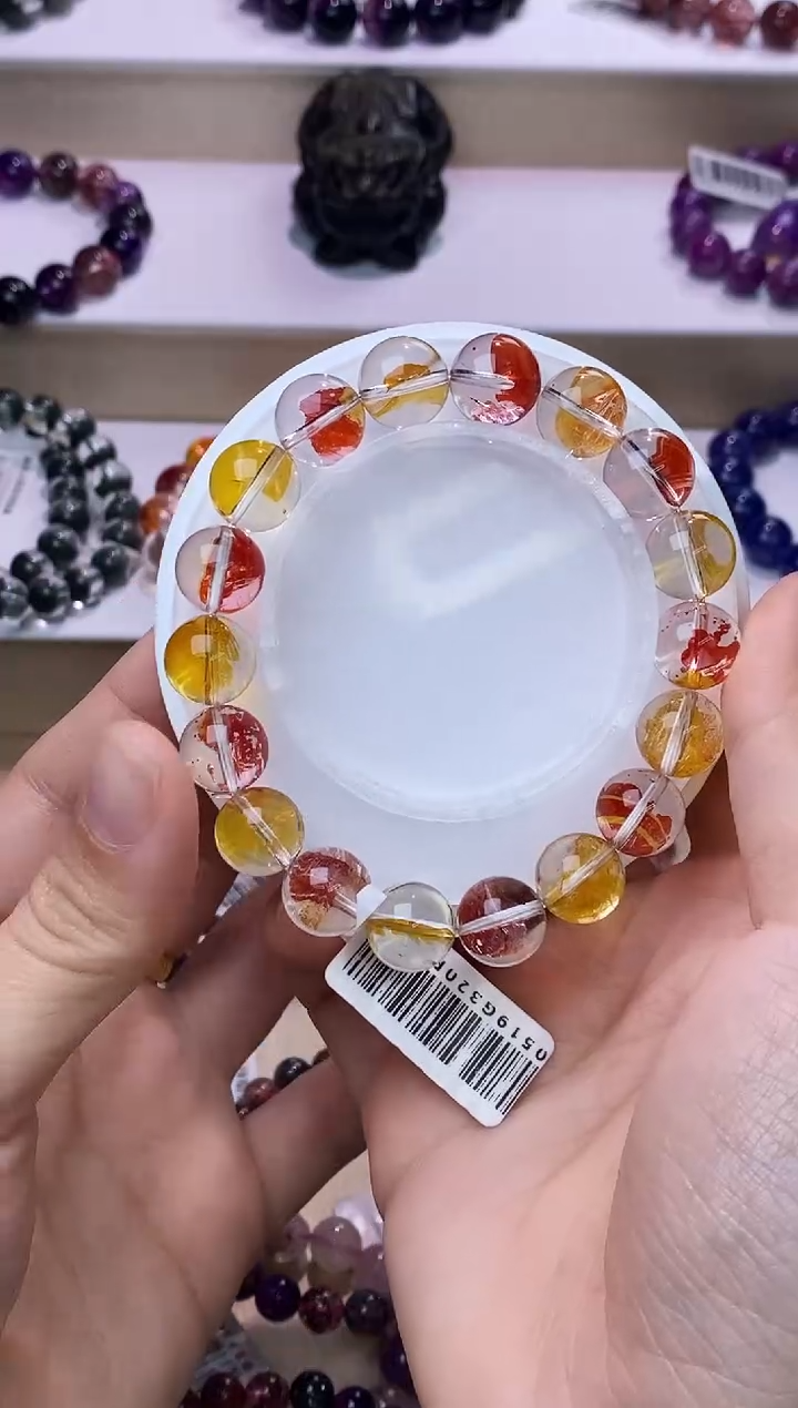 【闪购商品】水晶手链未镶嵌锦鲤胶花11m+