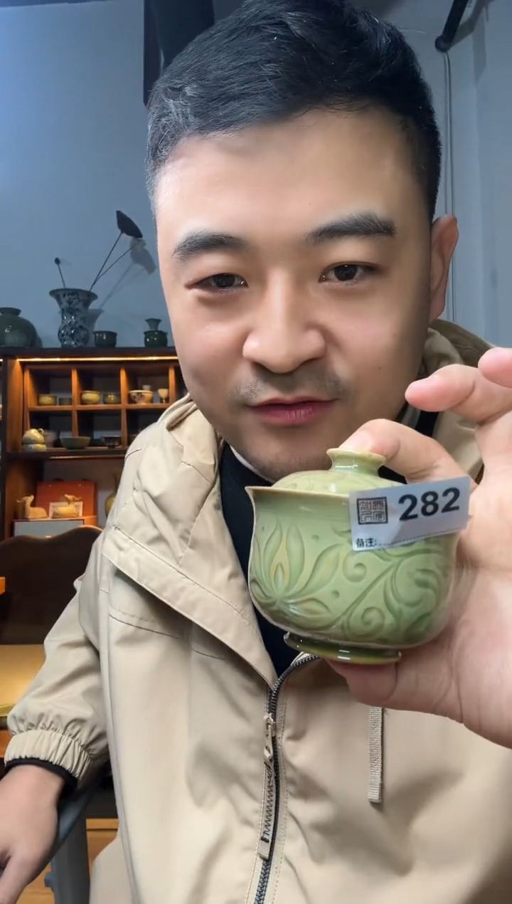 手工2才盖碗282号