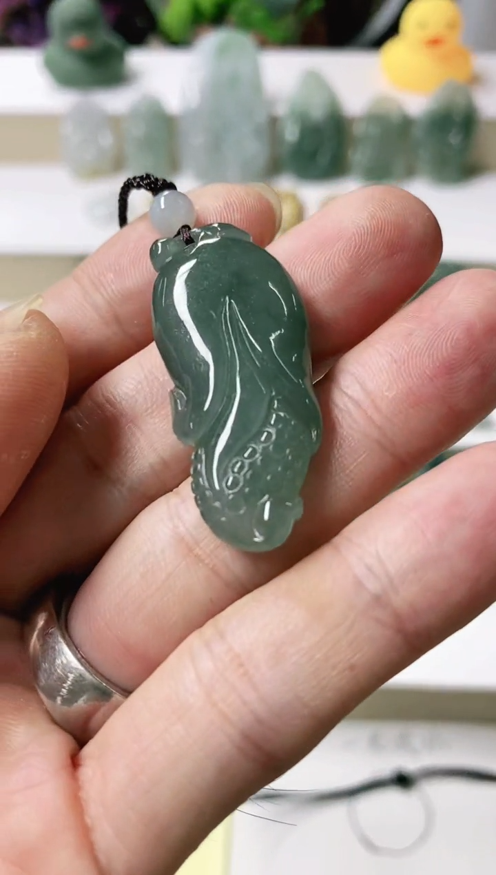 翡翠未镶嵌颈饰8天然缅甸翡翠A货