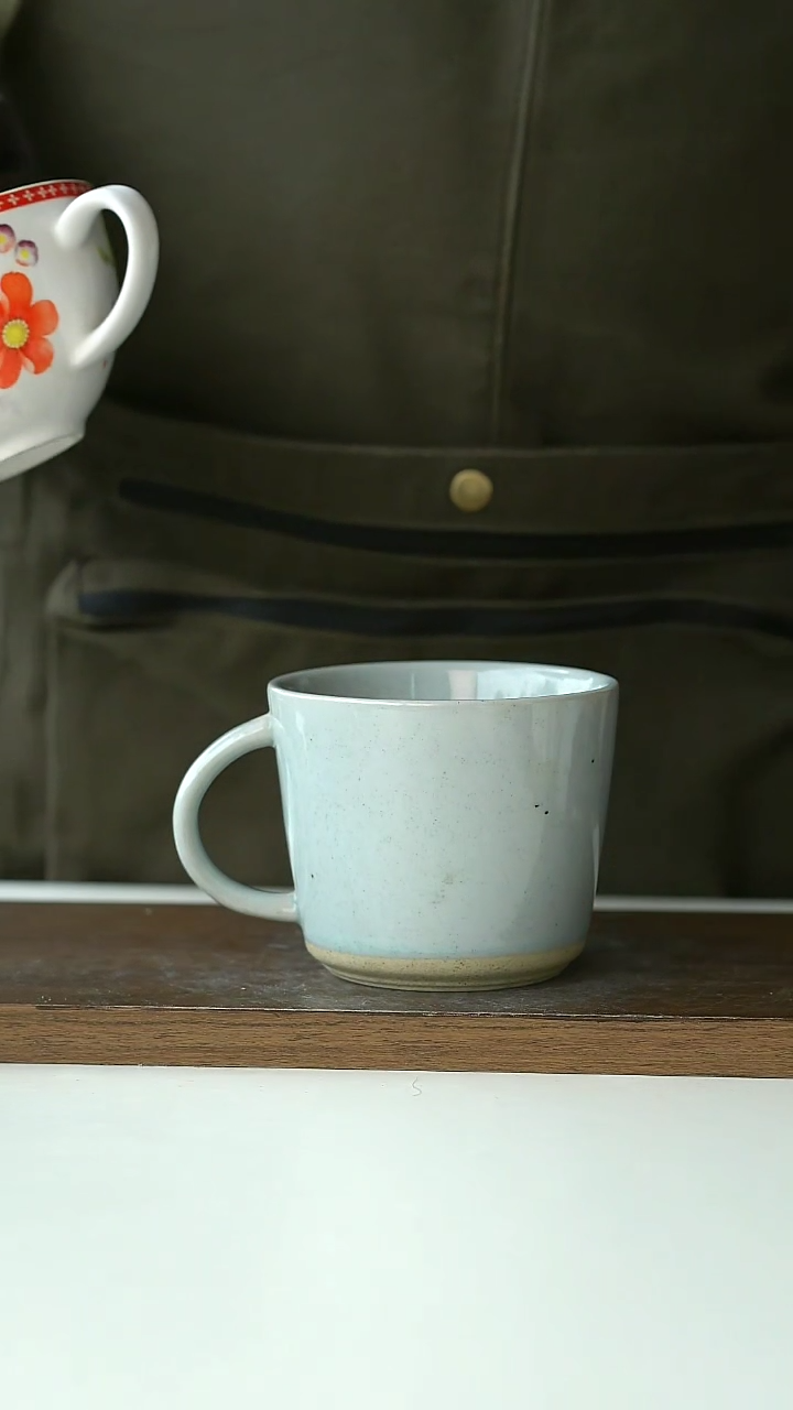 【闪购商品】陶瓷天青马克杯下播福利@4-2@