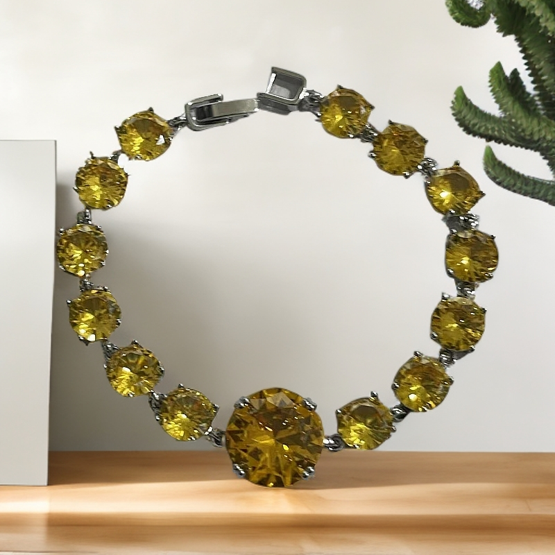 臻选手链 经典百搭设计黄色手链LM23