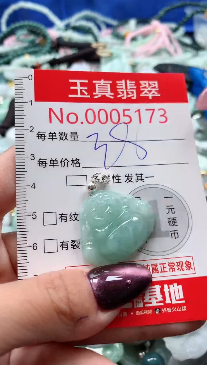 吊坠(不含链)未镶嵌翡翠5173