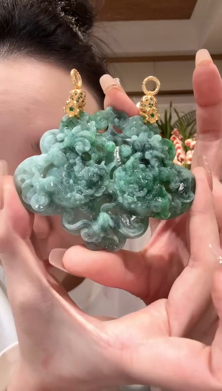 【闪购商品】翡翠颈饰未镶嵌国风