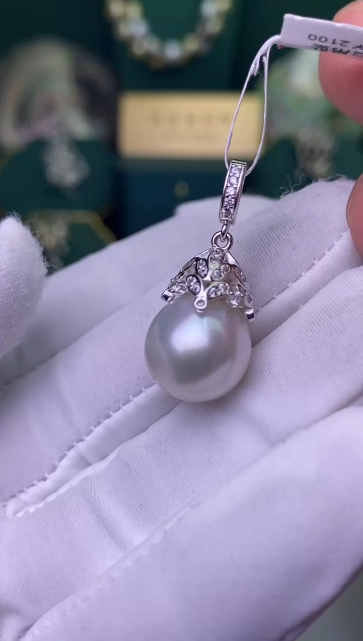 【闪购商品】海水珍珠颈饰银S925镶嵌1