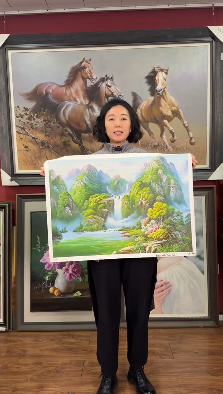 油画【18号】约50*70cm丨朝鲜原创纯手绘孤品油画丨顺丰包邮