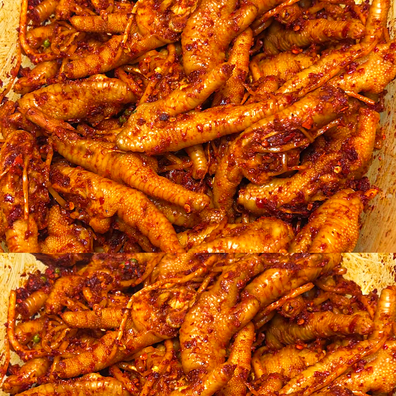 佤味鸡爪麻辣冷吃特色味道鲜香干辣苤菜根凤爪袋装佤味
