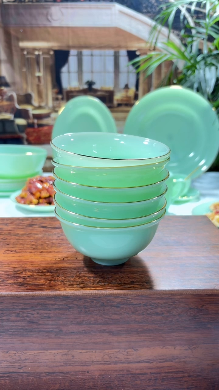 【闪购商品】.... 4.5英寸玉瓷碗6个口径11.5厘米 