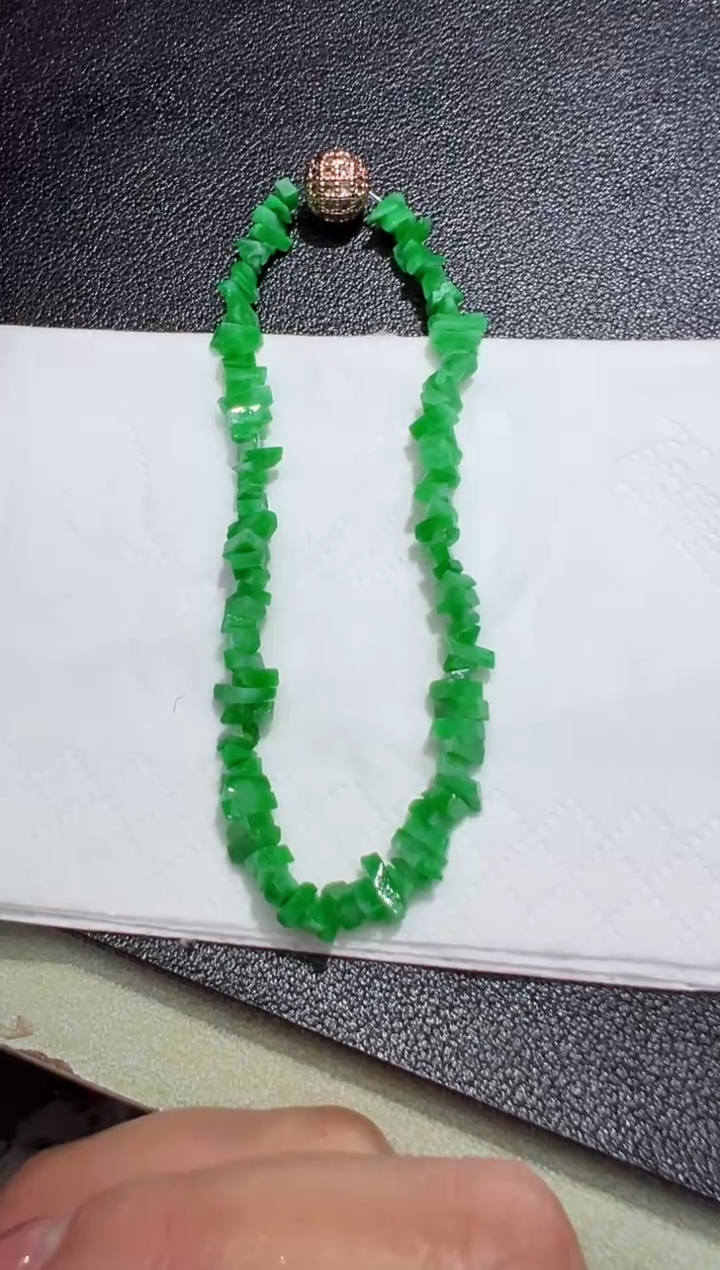 【闪购商品】定制翡翠未镶嵌碎碎冰手串单圈