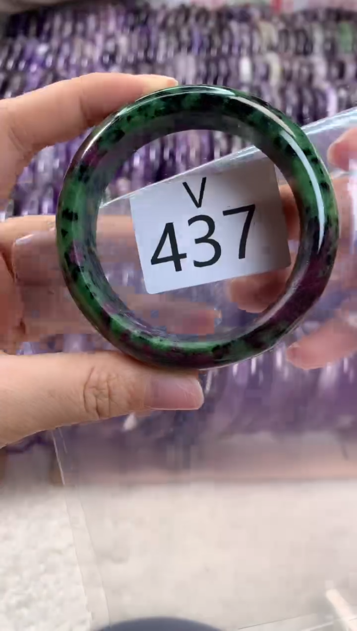 【闪购商品】水晶水晶手镯V未镶嵌437-54