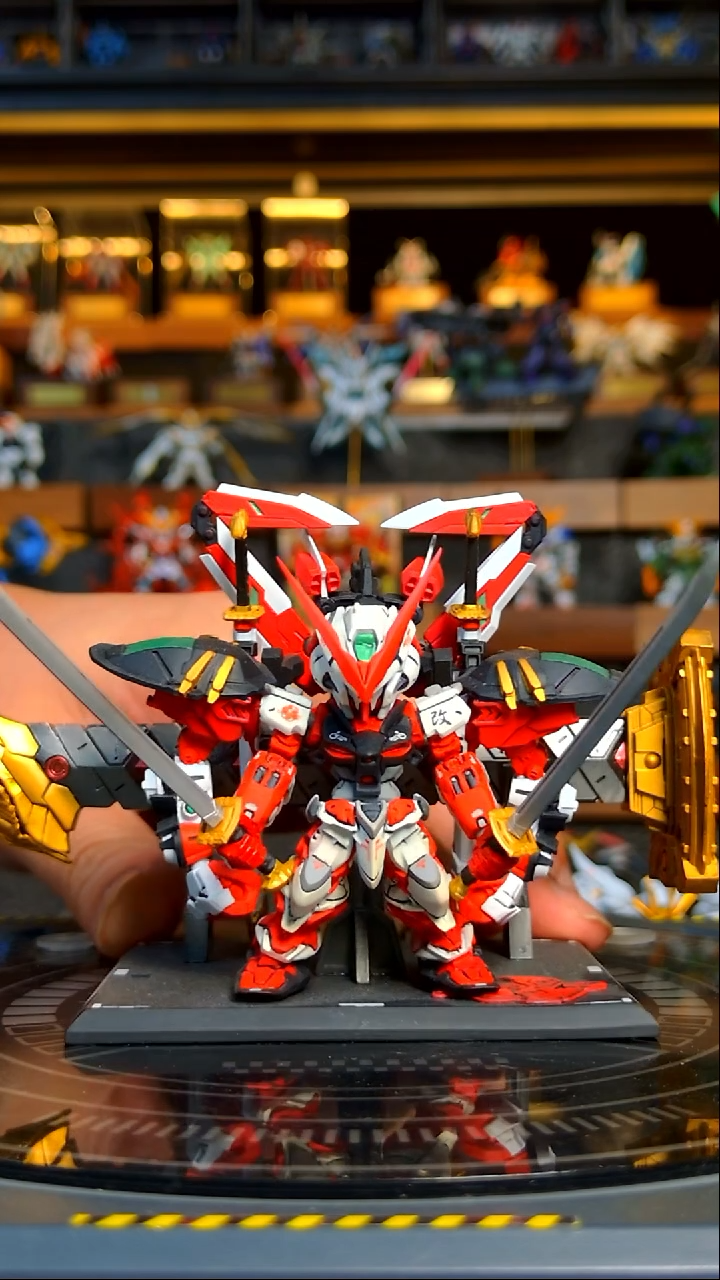 【重涂】FW大剑红异端高达模型摆件