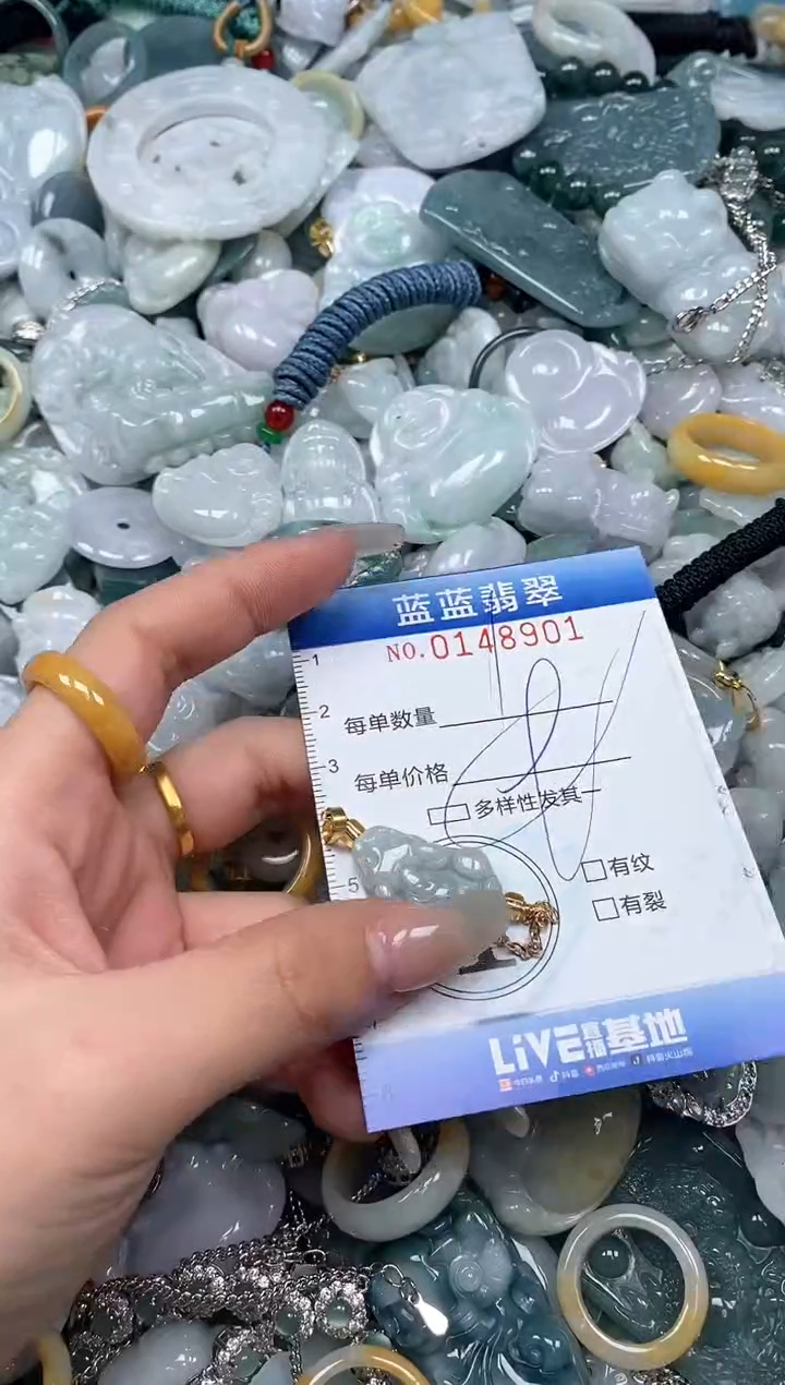 【闪购商品】翡翠颈饰未镶嵌闪购0148901多样性发其一