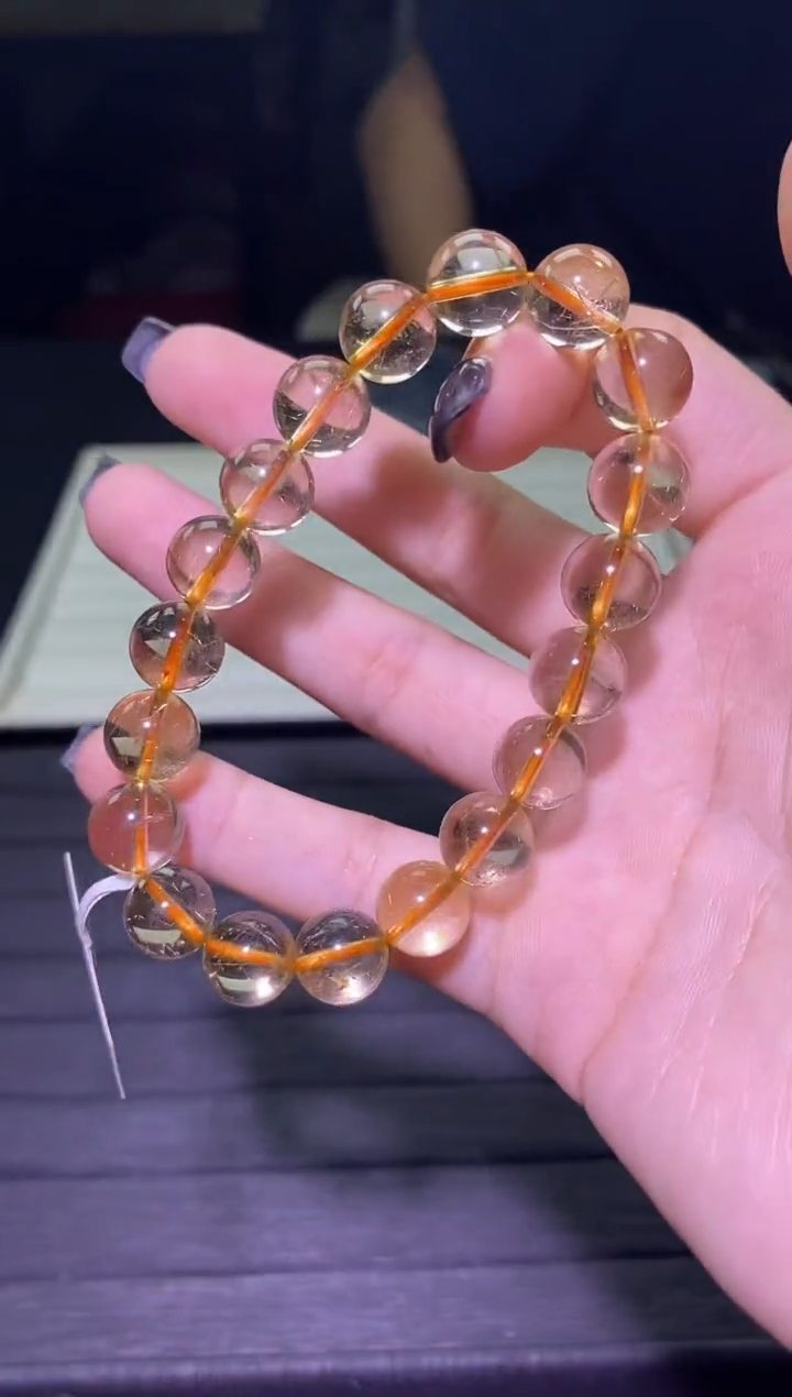 【闪购商品】水晶Q027金发晶单圈10mm未镶嵌多样性发其一