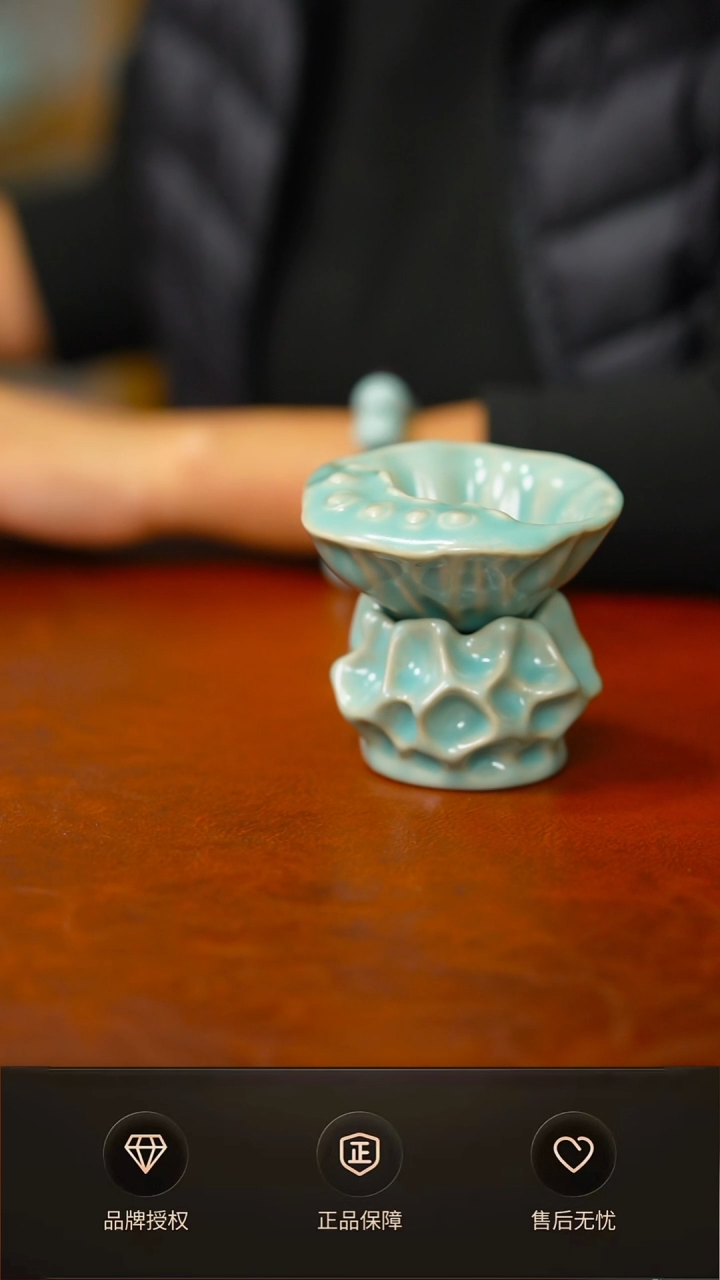 新品仿古莲蓬茶漏不完美