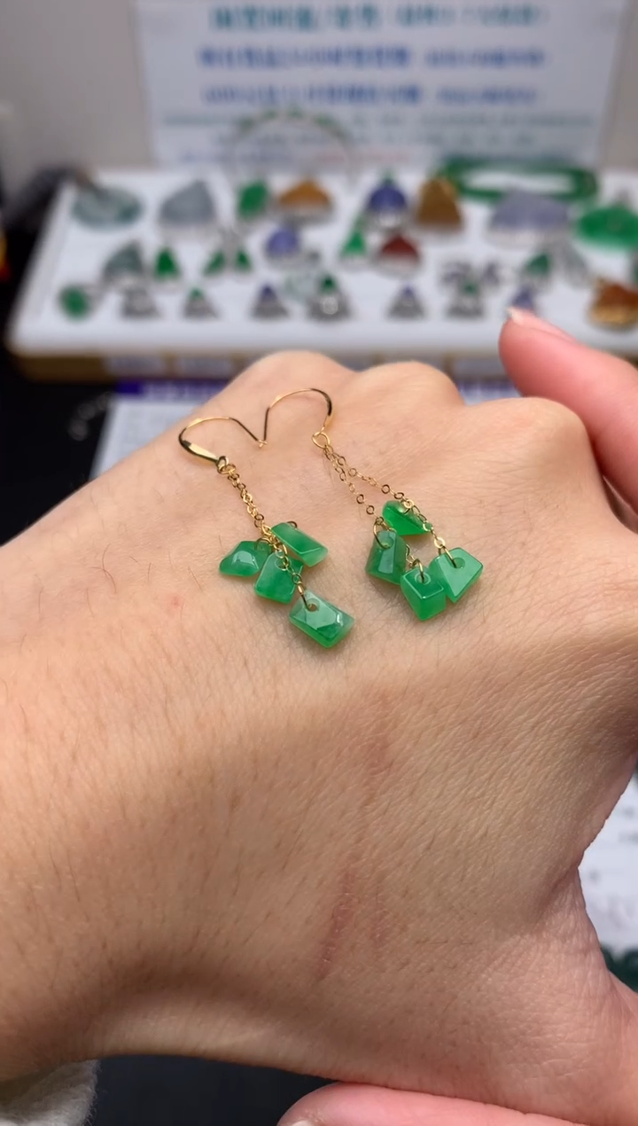 【闪购商品】定制翡翠18K金镶嵌模式推广期24小时鉴赏期