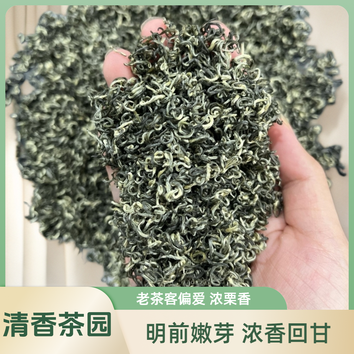 【2025-福利款】碧螺春 明前春茶 浓板栗香回甘鲜甜 耐泡浓茶叶绿茶