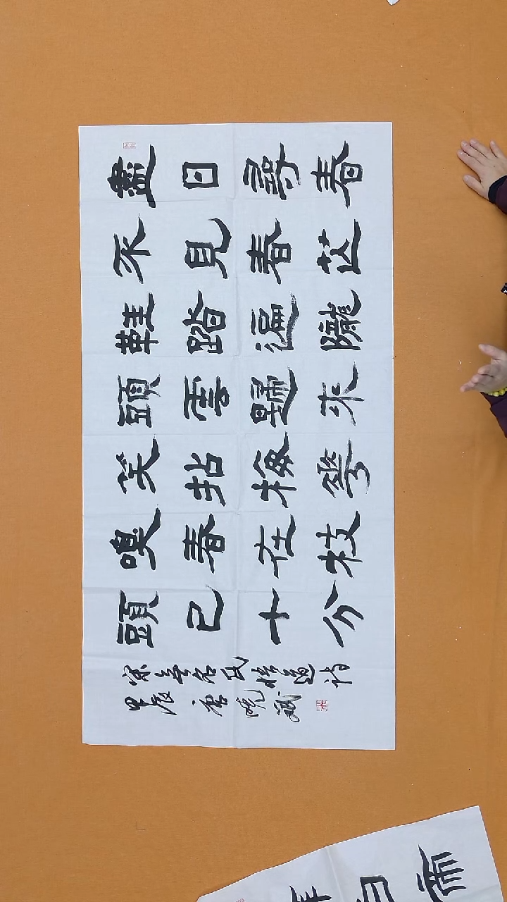 书法唐晓斌 江苏盐城 68*138 八平尺 