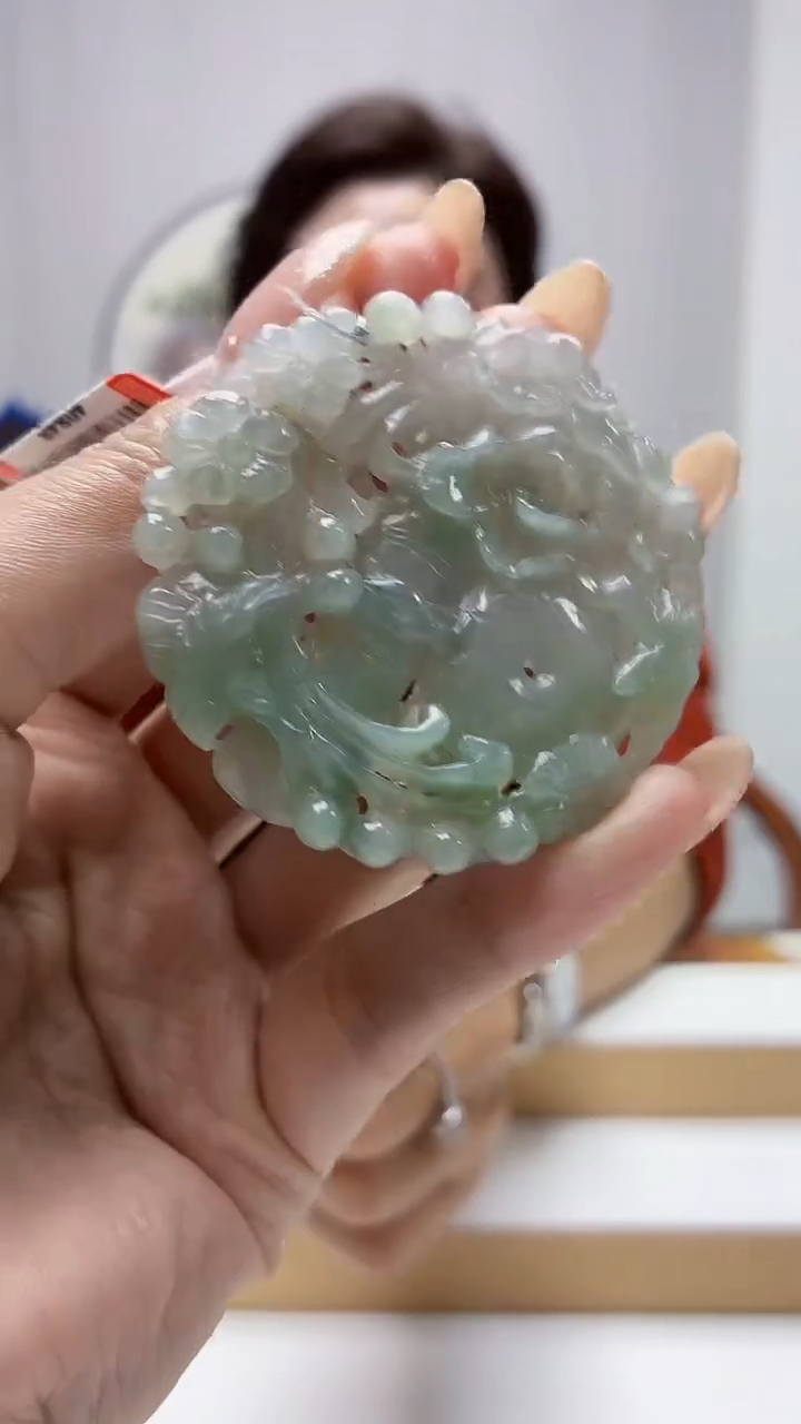 未镶嵌定制翡翠4829MM-毛货挂件55