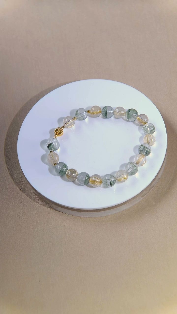 手串未镶嵌水晶绿幽灵手串（多样性发其一）