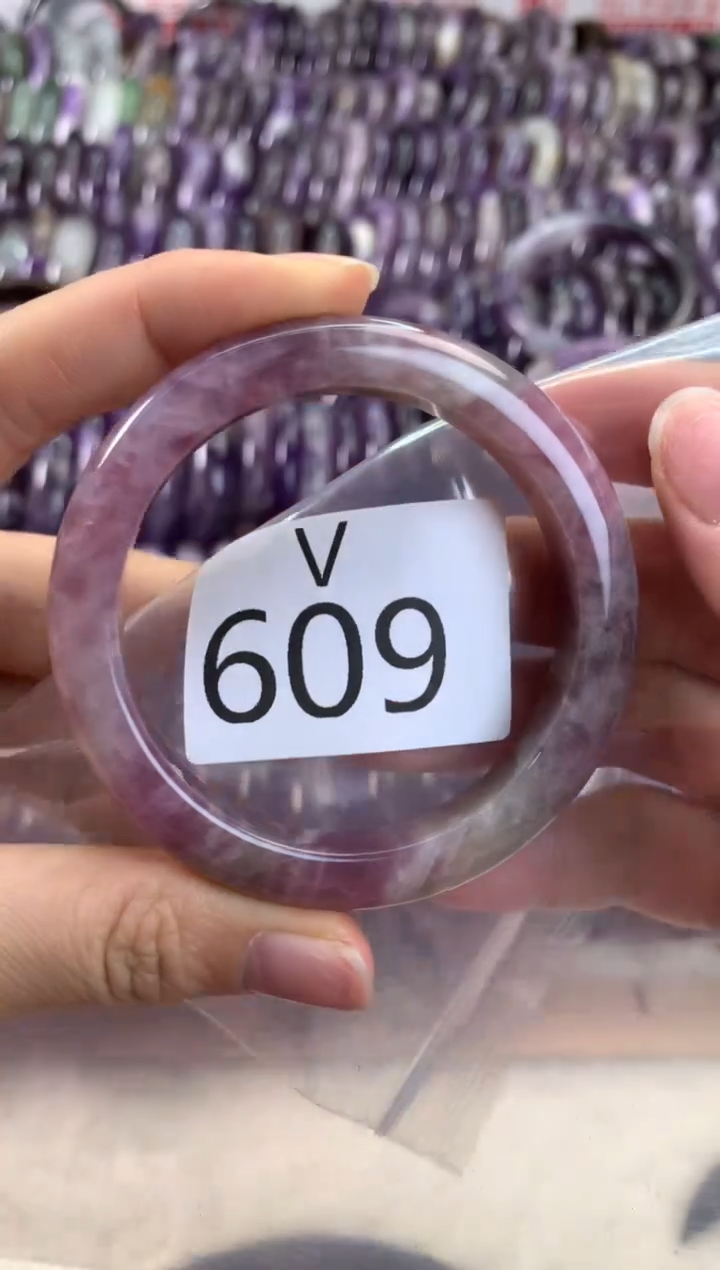 【闪购商品】水晶水晶手镯V未镶嵌609-51