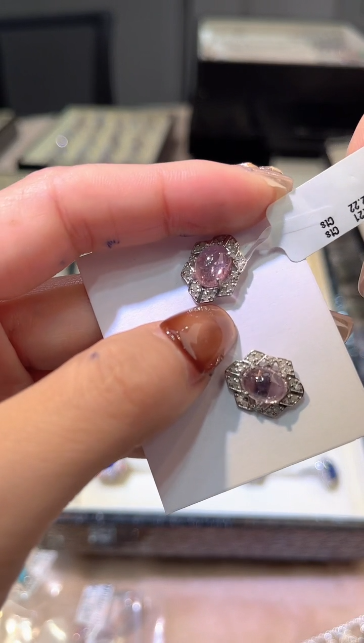 【闪购商品】定制碧玺耳饰未镶嵌耳饰