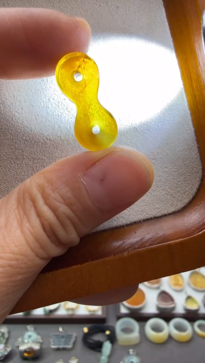 琥珀颈饰未镶嵌配饰25