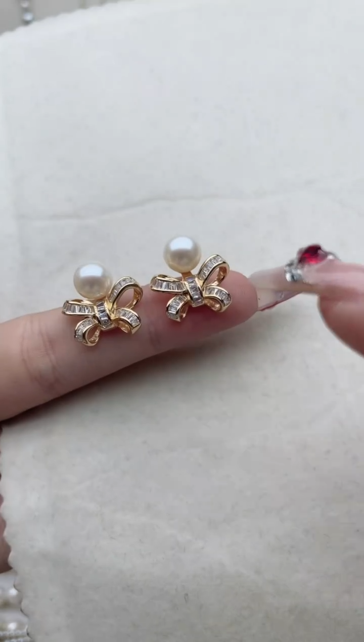 【闪购商品】淡水珍珠耳饰银S925镶嵌A67