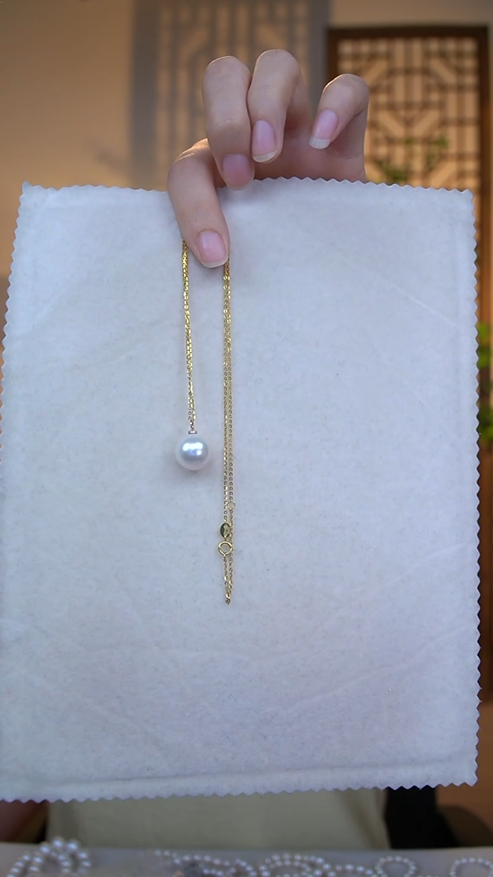 淡水珍珠未镶嵌吊坠(赠链)吊坠13-14（赠银链）FD024