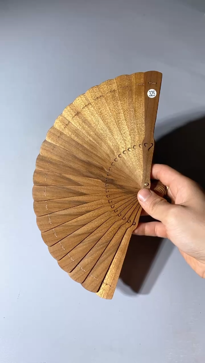金丝楠325号15cm金丝楠木小叶桢楠扇子
