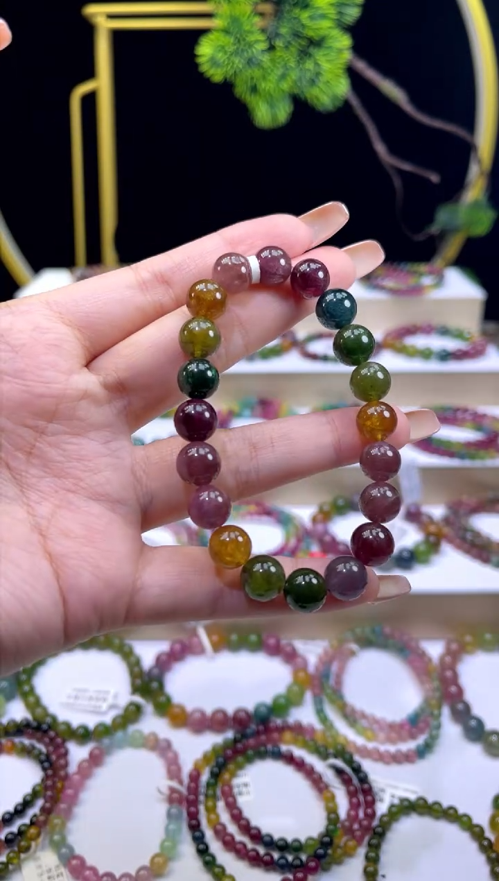 未镶嵌/碧玺9mm+单圈多样性发货