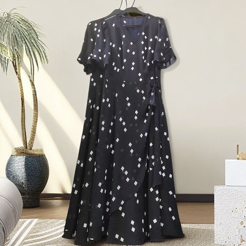 夏季爆款高档气质连衣裙1618