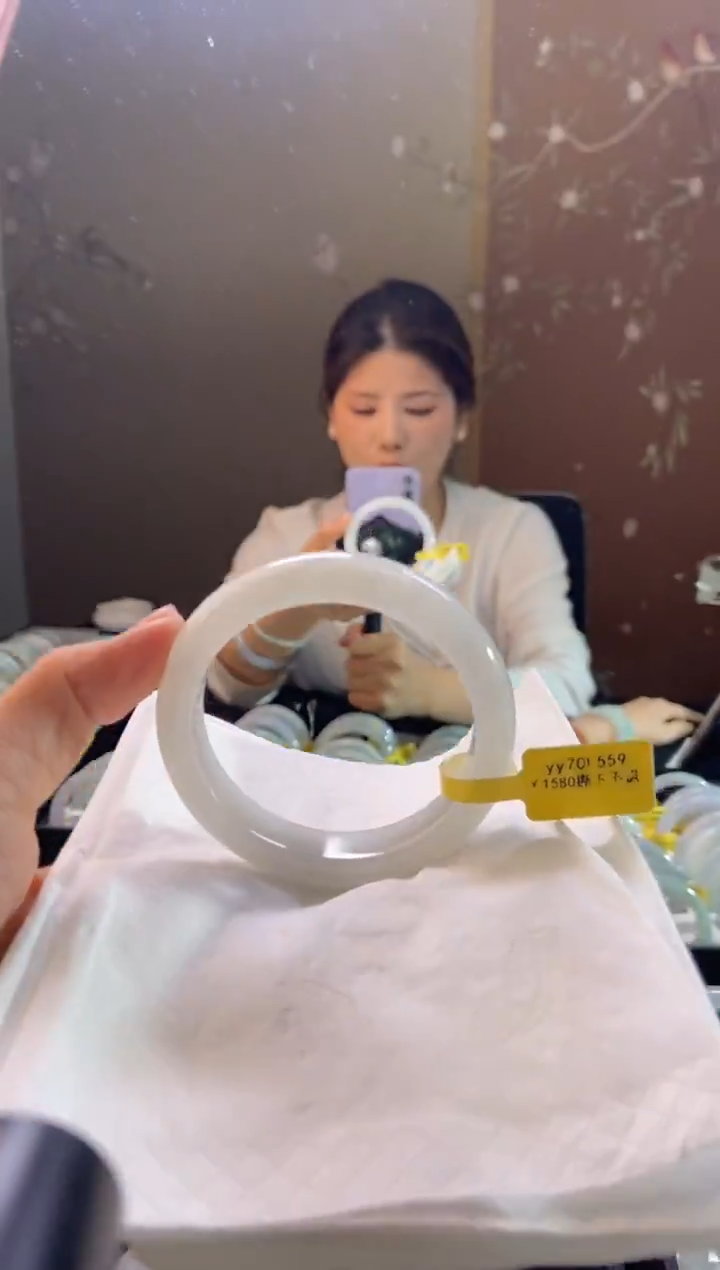 未镶嵌手镯翡翠圈口x55-56