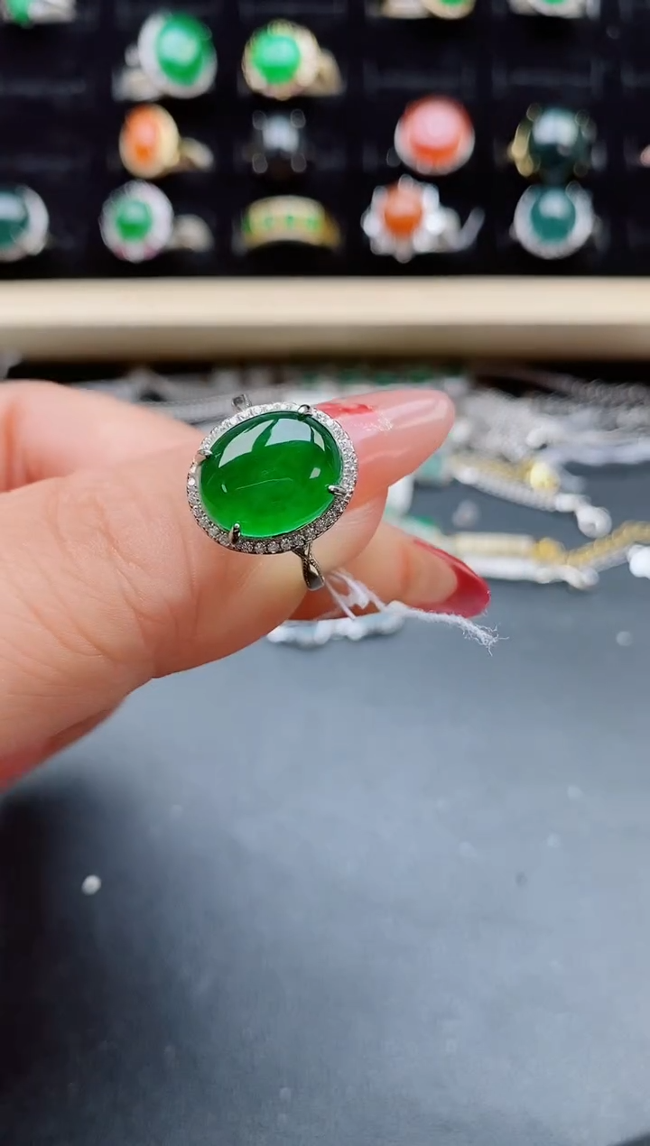 【闪购商品】翡翠戒指银S925镶嵌321321