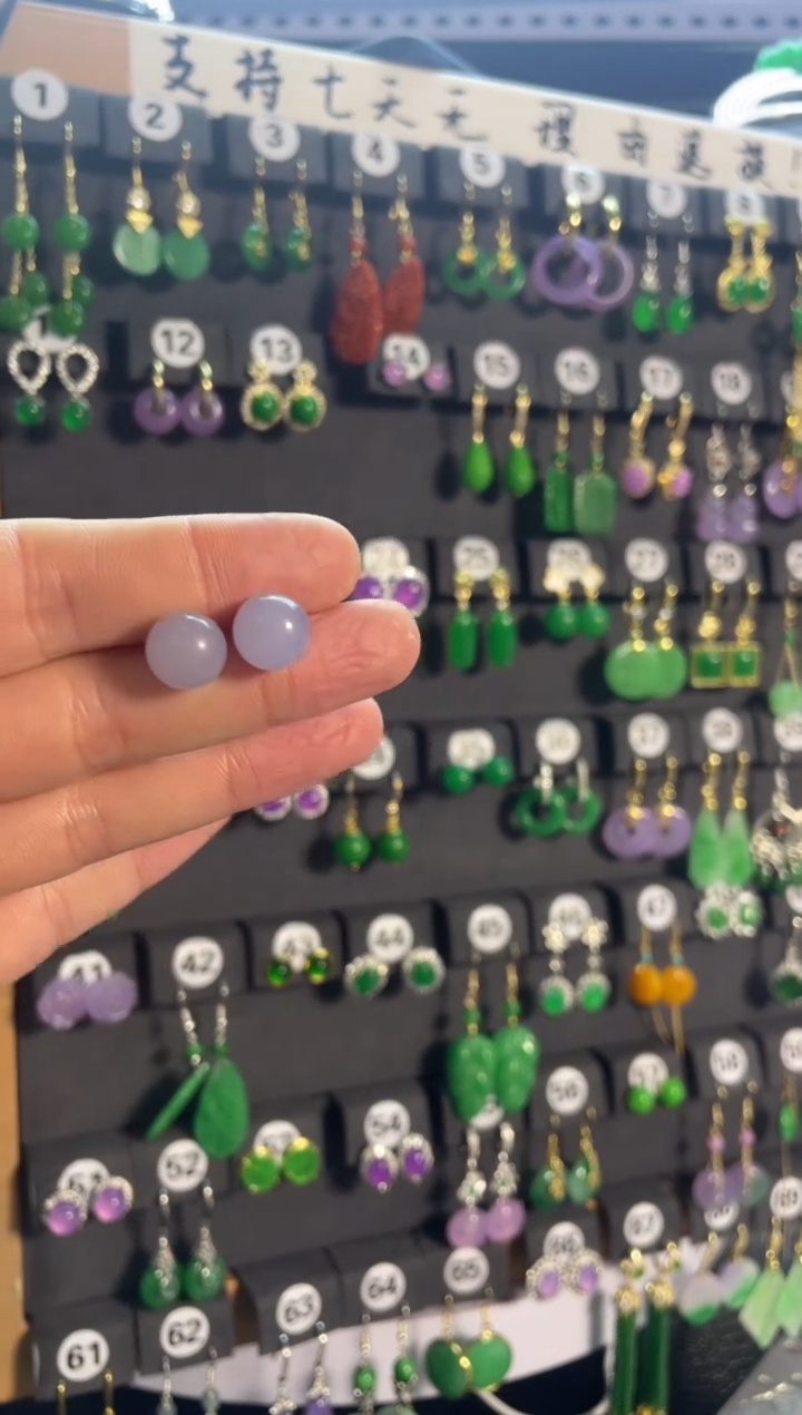 【闪购商品】翡翠耳饰银S925镶嵌528....