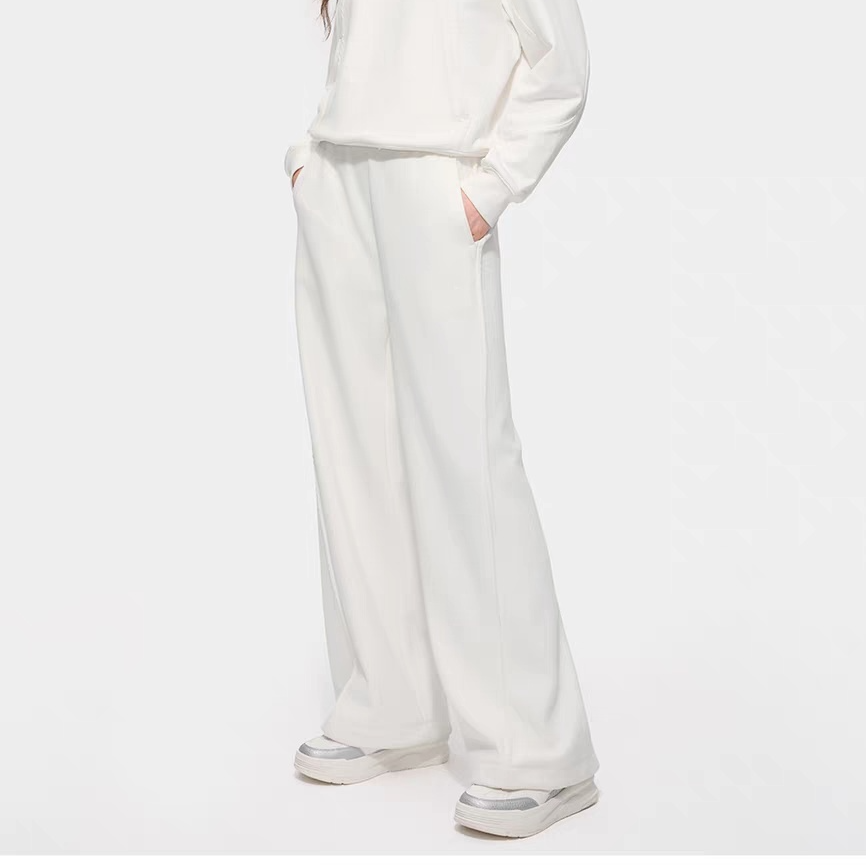 【斐】700G潮流厚款冬季新款时尚宽松加绒休闲裤