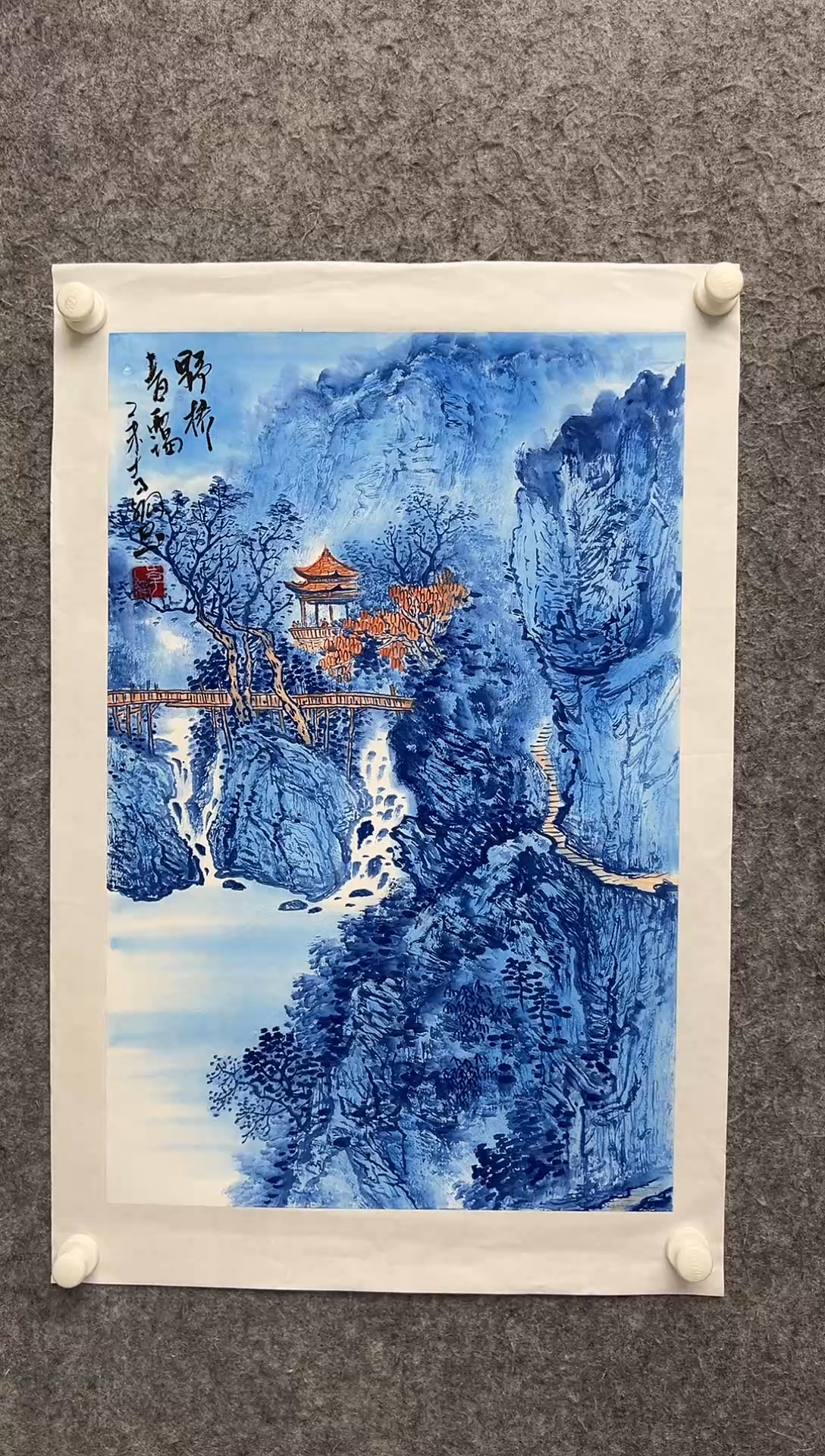 国画李纲-2.7平尺-国画作品