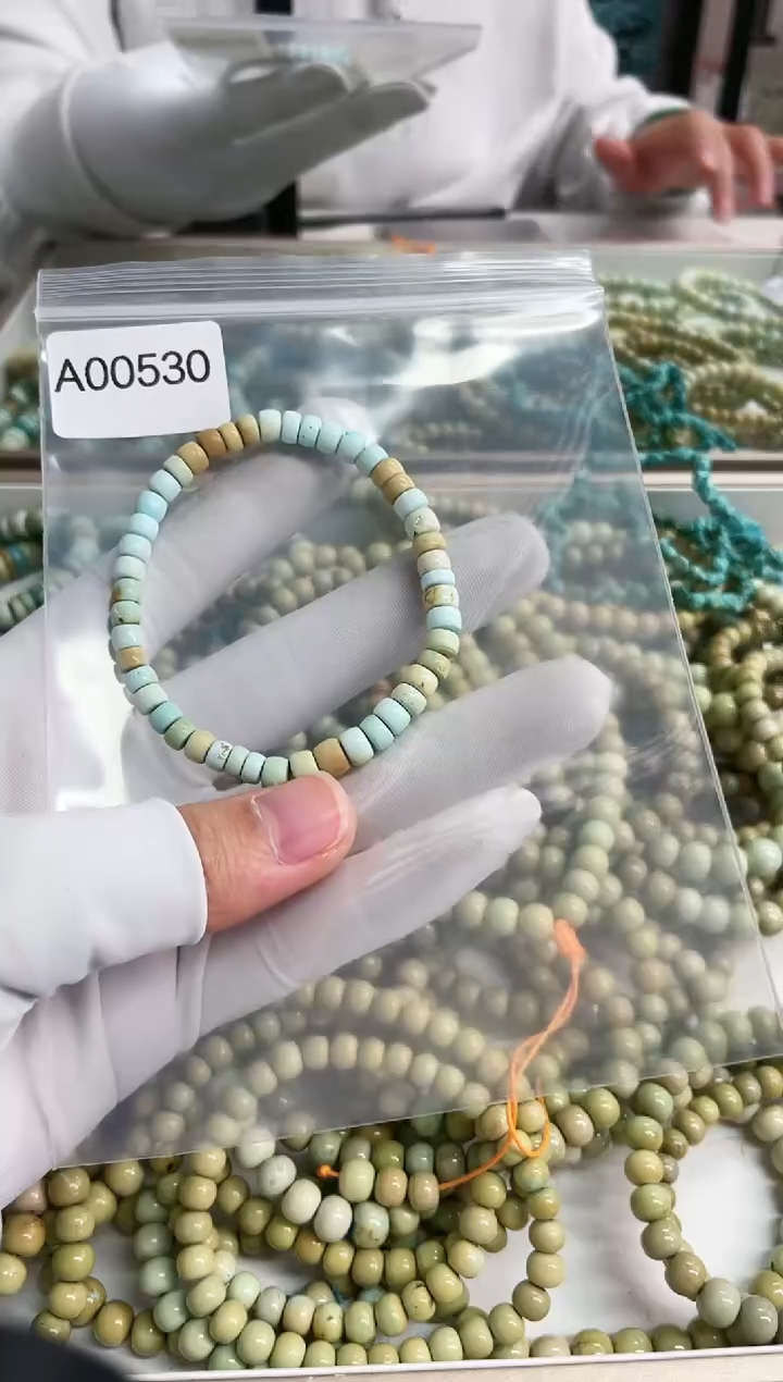 【闪购商品】绿松石珠宝奇石未镶嵌5mm+